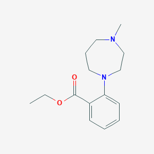 molecular formula C15H22N2O2 B1612049 Ethyl 2-(4-methyl-1,4-diazepan-1-yl)benzoate CAS No. 912569-58-5