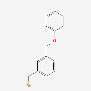molecular formula C14H13BrO B1612051 1-(Bromomethyl)-3-(phenoxymethyl)benzene CAS No. 910037-23-9