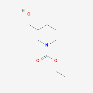 molecular formula C9H17NO3 B1612060 Ethyl 3-(hydroxymethyl)piperidine-1-carboxylate CAS No. 214548-40-0