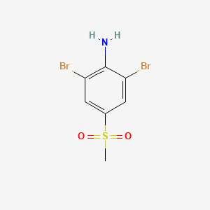 molecular formula C7H7Br2NO2S B1612065 2,6-二溴-4-甲基磺酰基苯胺 CAS No. 26595-53-9