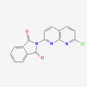 molecular formula C16H8ClN3O2 B1612069 2-(7-Chloro-1,8-naphthyridin-2-yl)-1H-isoindole-1,3(2H)-dione CAS No. 55112-40-8