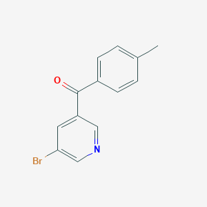 molecular formula C13H10BrNO B161207 3-Bromo-5-(4-methylbenzoyl)pyridine CAS No. 337932-29-3