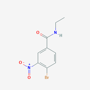 molecular formula C9H9BrN2O3 B1612082 4-Bromo-N-ethyl-3-nitrobenzamide CAS No. 1096291-52-9