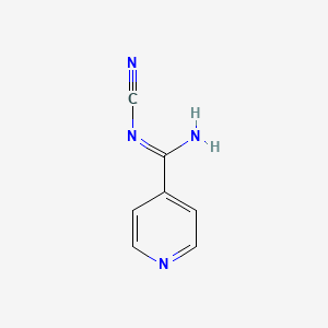 molecular formula C7H6N4 B1612090 N'-Cyanopyridine-4-carboximidamide CAS No. 23275-43-6
