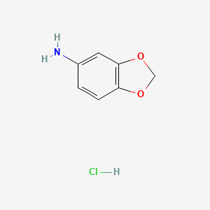 molecular formula C7H8ClNO2 B1612114 苯并[d][1,3]二氧杂环-5-胺盐酸盐 CAS No. 2620-45-3