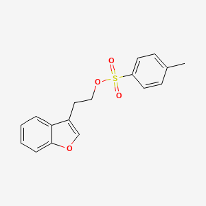 molecular formula C17H16O4S B1612116 2-(1-Benzofuran-3-yl)ethyl 4-methylbenzenesulfonate CAS No. 26278-25-1