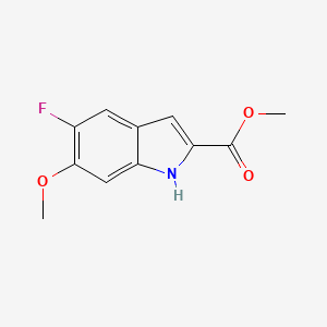 molecular formula C11H10FNO3 B1612117 Methyl 5-fluoro-6-methoxy-1H-indole-2-carboxylate CAS No. 136818-64-9