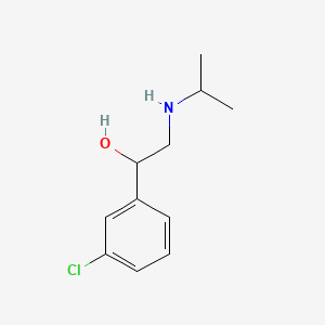 molecular formula C11H16ClNO B1612125 1-(3-Chlorophenyl)-2-(isopropylamino)ethanol CAS No. 23299-18-5