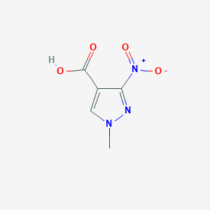 molecular formula C5H5N3O4 B1612130 1-methyl-3-nitro-1H-pyrazole-4-carboxylic acid CAS No. 39205-68-0