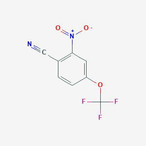 molecular formula C8H3F3N2O3 B1612131 2-Nitro-4-(trifluoromethoxy)benzonitrile CAS No. 142494-69-7