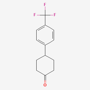 molecular formula C13H13F3O B1612133 4-(4-(Trifluoromethyl)phenyl)cyclohexanone CAS No. 40503-94-4