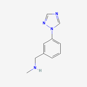 N-Methyl-N-[3-(1H-1,2,4-triazol-1-yl)benzyl]amine