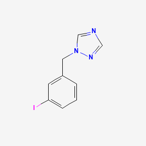 molecular formula C9H8IN3 B1612140 1-(3-Iodobenzyl)-1H-1,2,4-triazole CAS No. 615534-73-1