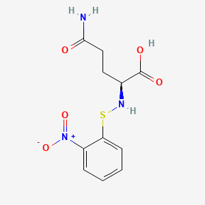 molecular formula C11H13N3O5S B1612149 N-o-NPS-L-GLUTAMINE CAS No. 7685-73-6