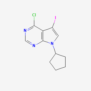 4-Chloro-7-cyclopentyl-5-iodo-7H-pyrrolo[2,3-d]pyrimidine