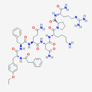 molecular formula C54H76N14O11 B161216 (Phenylac1,D-Tyr(Et)2,Lys6,Arg8,des-Gly9)-Vasopressin 