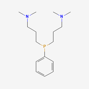 molecular formula C16H29N2P B1612166 3,3'-(Phenylphosphanediyl)bis(N,N-dimethylpropan-1-amine) CAS No. 32357-32-7