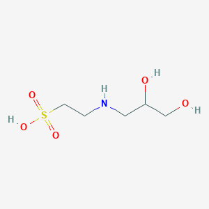 molecular formula C5H13NO5S B1612169 2-[(2,3-Dihydroxypropyl)amino]ethane-1-sulfonic acid CAS No. 65222-42-6