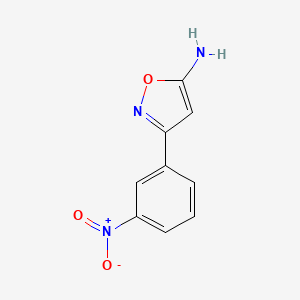 molecular formula C9H7N3O3 B1612173 3-(3-Nitrophenyl)isoxazol-5-amine CAS No. 887591-64-2