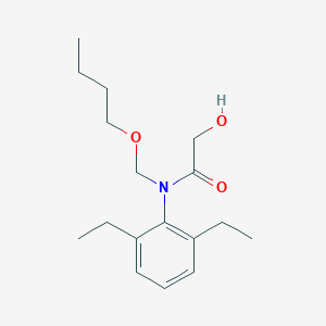 molecular formula C17H27NO3 B1612186 N-(Butoxymethyl)-N-(2,6-diethylphenyl)-2-hydroxyacetamide CAS No. 56681-58-4