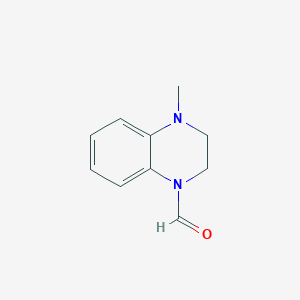 molecular formula C10H12N2O B1612189 4-Methyl-3,4-dihydroquinoxaline-1(2H)-carbaldehyde CAS No. 72119-44-9