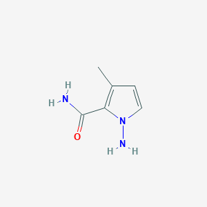 molecular formula C6H9N3O B1612195 1-Amino-3-methyl-1H-pyrrole-2-carboxamide CAS No. 310436-79-4