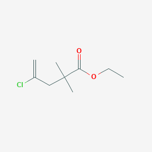 molecular formula C9H15ClO2 B016122 Ethyl 4-chloro-2,2-dimethylpent-4-enoate CAS No. 118427-36-4