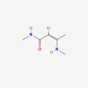 molecular formula C6H12N2O B1612203 N-Methyl-3-(methylamino)-2-butenamide CAS No. 85237-86-1