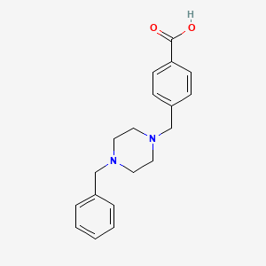 molecular formula C19H22N2O2 B1612207 4-((4-Benzylpiperazin-1-yl)methyl)benzoic acid CAS No. 359801-19-7