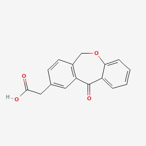 molecular formula C16H12O4 B1612208 2-(11-Oxo-6,11-dihydrodibenzo[b,e]oxepin-9-yl)acetic acid CAS No. 79669-76-4