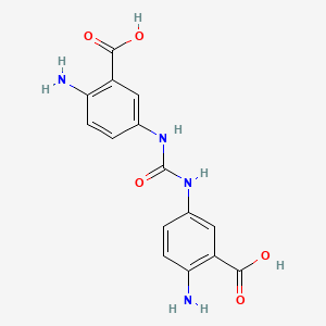 molecular formula C15H14N4O5 B1612210 N,N'-Bis(3-carboxy-4-aminophenyl)urea CAS No. 5732-19-4