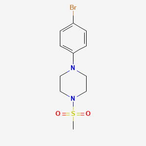 molecular formula C11H15BrN2O2S B1612225 1-(4-溴苯基)-4-(甲磺酰基)哌嗪 CAS No. 357647-98-4