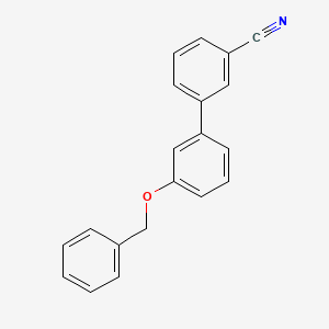 molecular formula C20H15NO B1612233 3-[3-(Benzyloxy)phenyl]benzonitrile CAS No. 893736-89-5