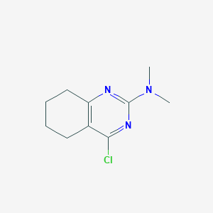 molecular formula C10H14ClN3 B1612234 4-Chloro-N,N-dimethyl-5,6,7,8-tetrahydroquinazolin-2-amine CAS No. 71406-81-0