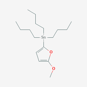 molecular formula C17H32O2Sn B1612245 Tributyl(5-methoxyfuran-2-YL)stannane CAS No. 352423-65-5