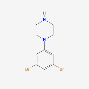 molecular formula C10H12Br2N2 B1612250 1-(3,5-Dibromophenyl)piperazine CAS No. 1121610-24-9