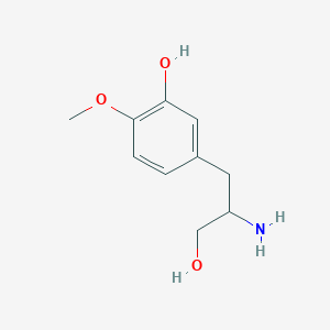 molecular formula C10H15NO3 B1612251 5-(2-Amino-3-hydroxypropyl)-2-methoxyphenol CAS No. 757130-45-3