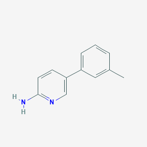 molecular formula C12H12N2 B1612264 5-(3-甲基苯基)吡啶-2-胺 CAS No. 893738-40-4