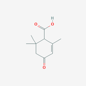molecular formula C10H14O3 B1612266 2,6,6-Trimethyl-4-oxocyclohex-2-ene-1-carboxylic acid CAS No. 28815-33-0