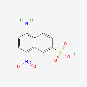molecular formula C10H8N2O5S B1612268 5-Amino-8-nitronaphthalene-2-sulfonic acid CAS No. 6357-74-0