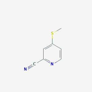 molecular formula C7H6N2S B1612270 4-(Methylthio)picolinonitrile CAS No. 501379-24-4