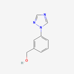molecular formula C9H9N3O B1612272 [3-(1H-1,2,4-Triazol-1-yl)phenyl]methanol CAS No. 868755-55-9