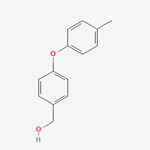 molecular formula C14H14O2 B1612274 [4-(4-甲基苯氧基)苯基]甲醇 CAS No. 181231-61-8