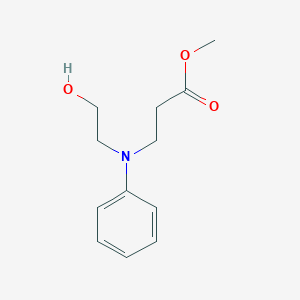 molecular formula C12H17NO3 B1612283 N-Hydroxyethyl-N-methoxycarbonylethylaniline CAS No. 70817-88-8