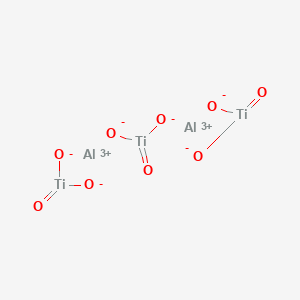 molecular formula Al2O9Ti3 B1612287 Dialuminum;dioxido(oxo)titanium CAS No. 37220-25-0