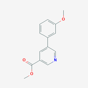 molecular formula C14H13NO3 B1612294 Methyl 5-(3-methoxyphenyl)nicotinate CAS No. 97000-24-3