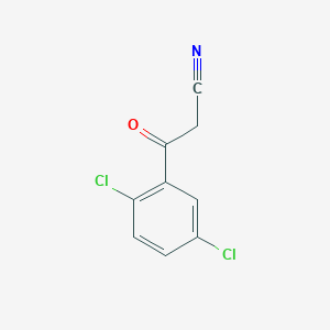 molecular formula C9H5Cl2NO B1612299 2,5-Dichlorobenzoylacetonitrile CAS No. 56719-08-5
