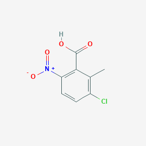 molecular formula C8H6ClNO4 B1612301 3-氯-2-甲基-6-硝基苯甲酸 CAS No. 86315-08-4