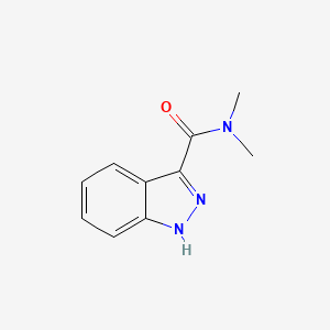 molecular formula C10H11N3O B1612308 N,N-Dimethyl-1H-indazole-3-carboxamide CAS No. 99055-81-9
