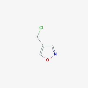 molecular formula C4H4ClNO B1612317 4-(Chloromethyl)isoxazole CAS No. 98020-14-5